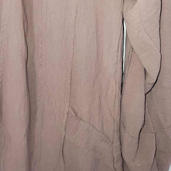 Modest Selections Women Open Front Duster Medium Dusty Rose Abaya Lagenlook - Picture 5 of 13